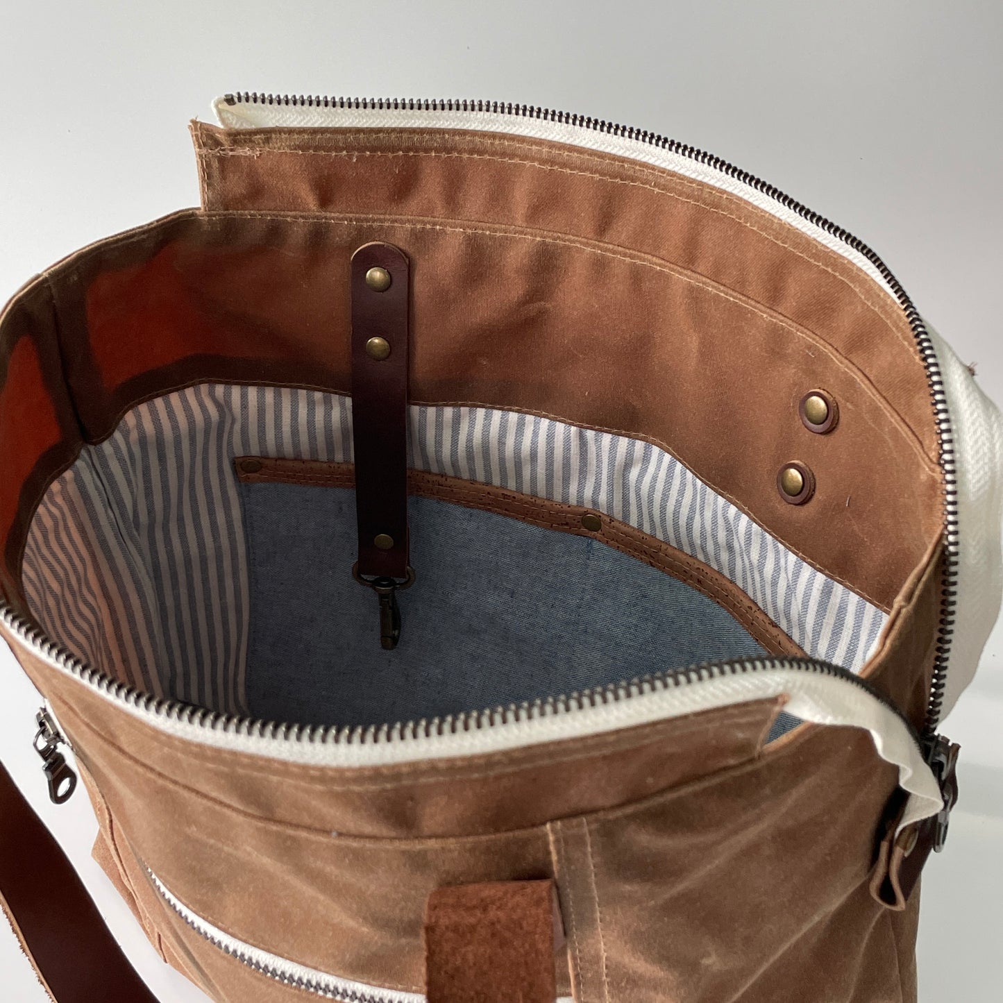SAMPLE SALE Waxed Canvas Tote, Field Tan