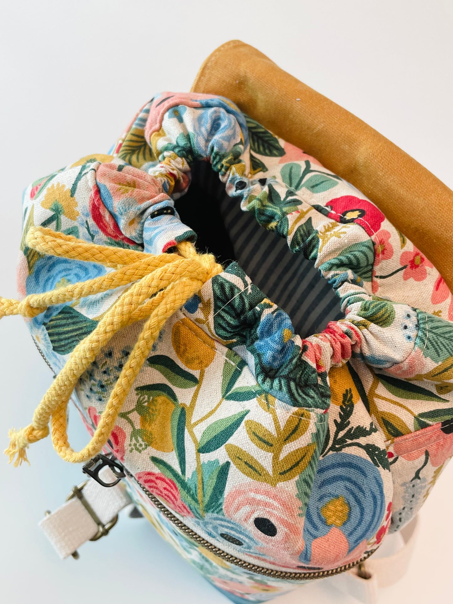 Mini Canvas Backpack, Garden Party