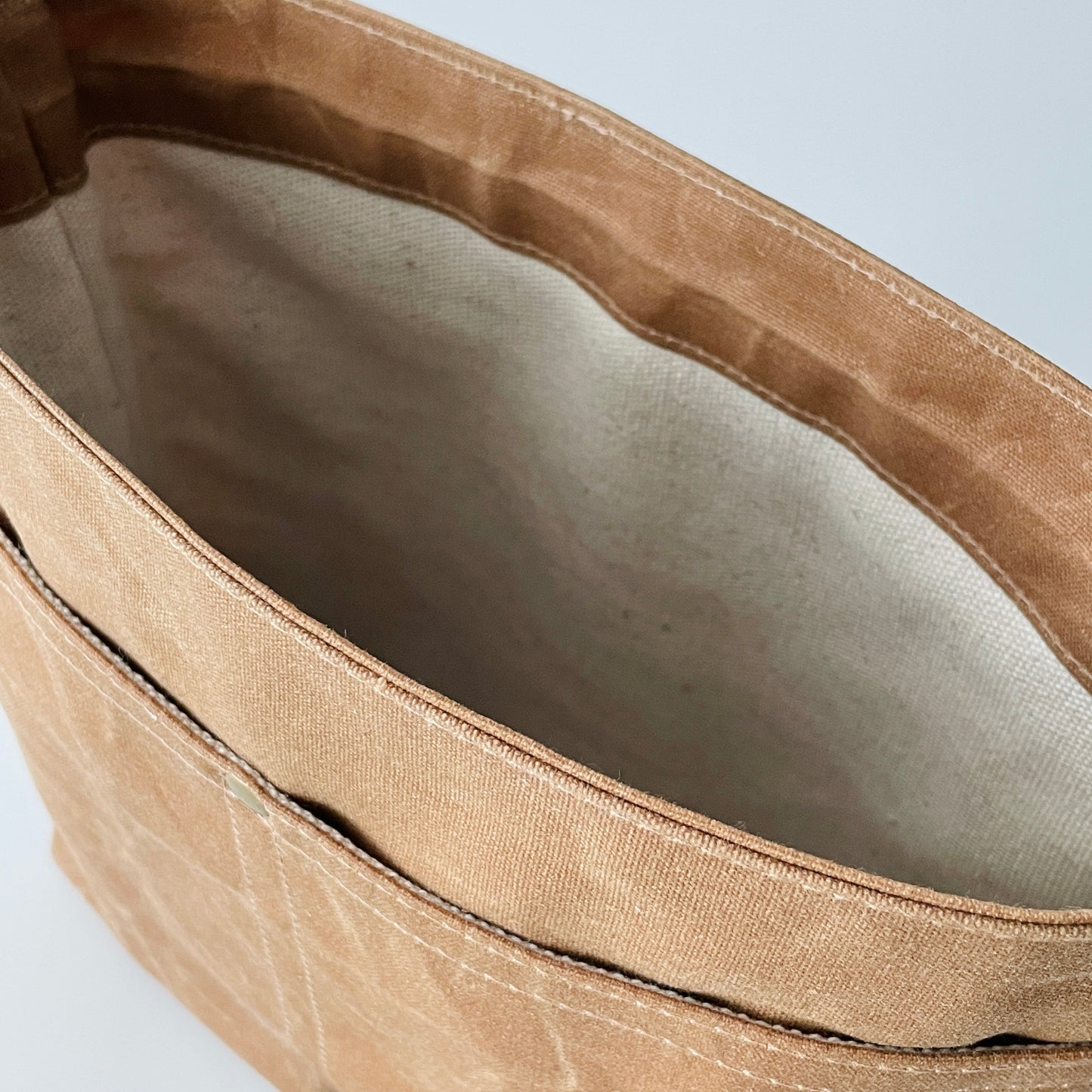 Small Canvas Satchel, Field Tan