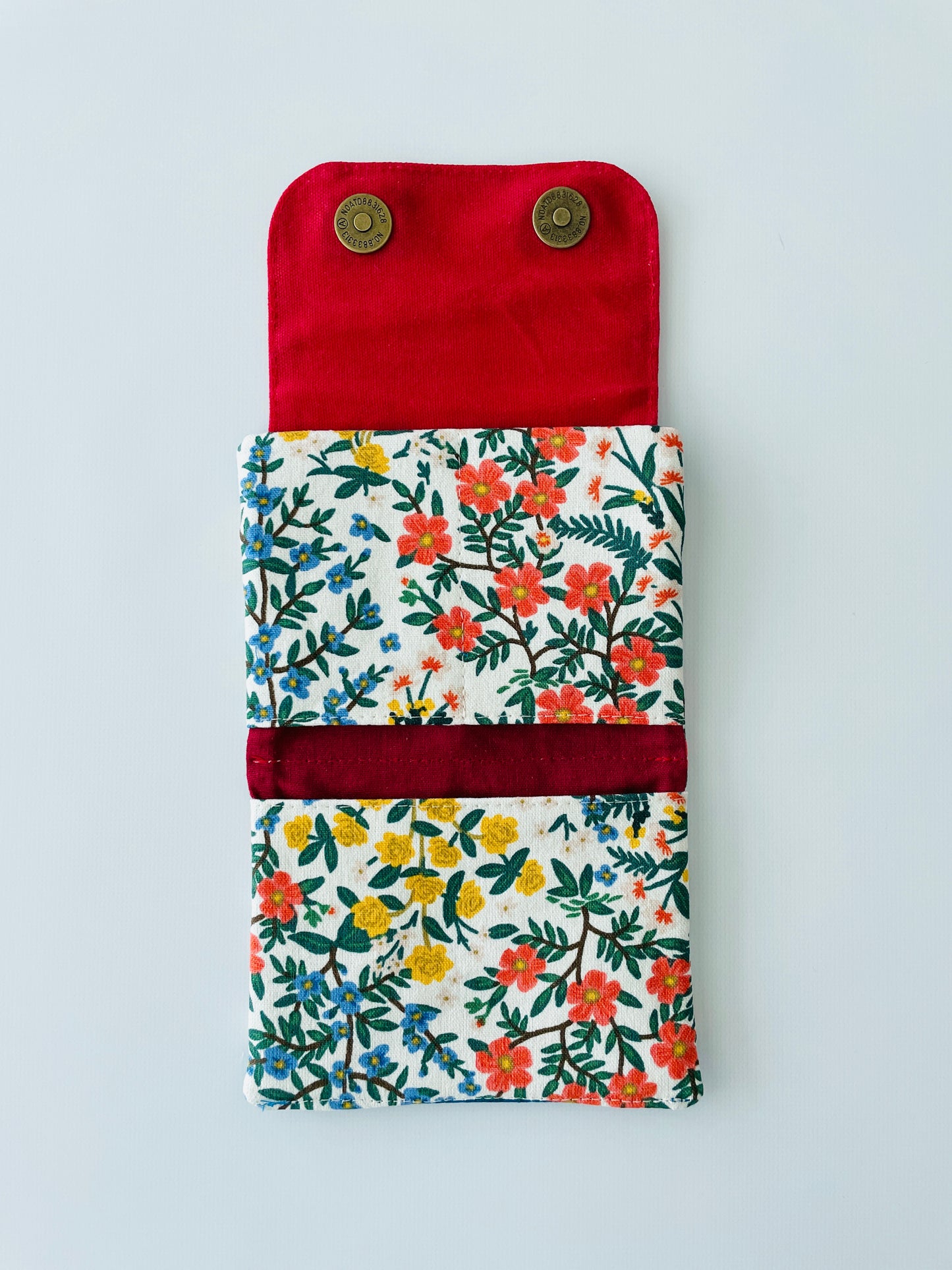 Webster Wallet Maker Kit, Red Wildwood Floral