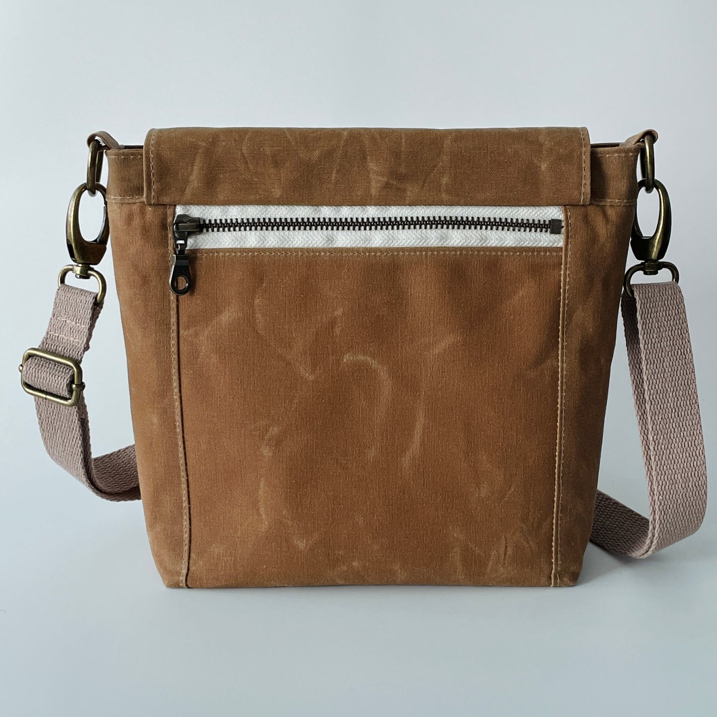 Small Canvas Satchel, Field Tan