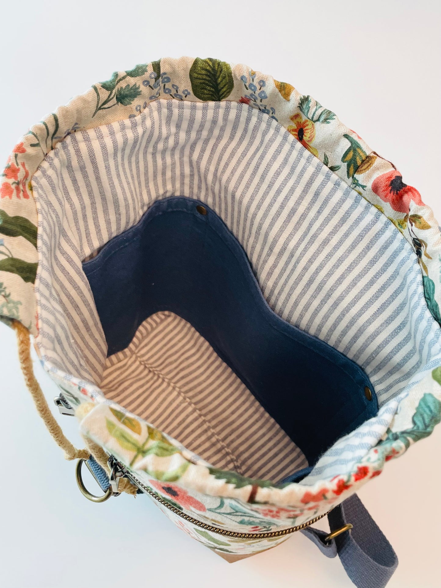Mini Canvas Backpack, Herb Garden