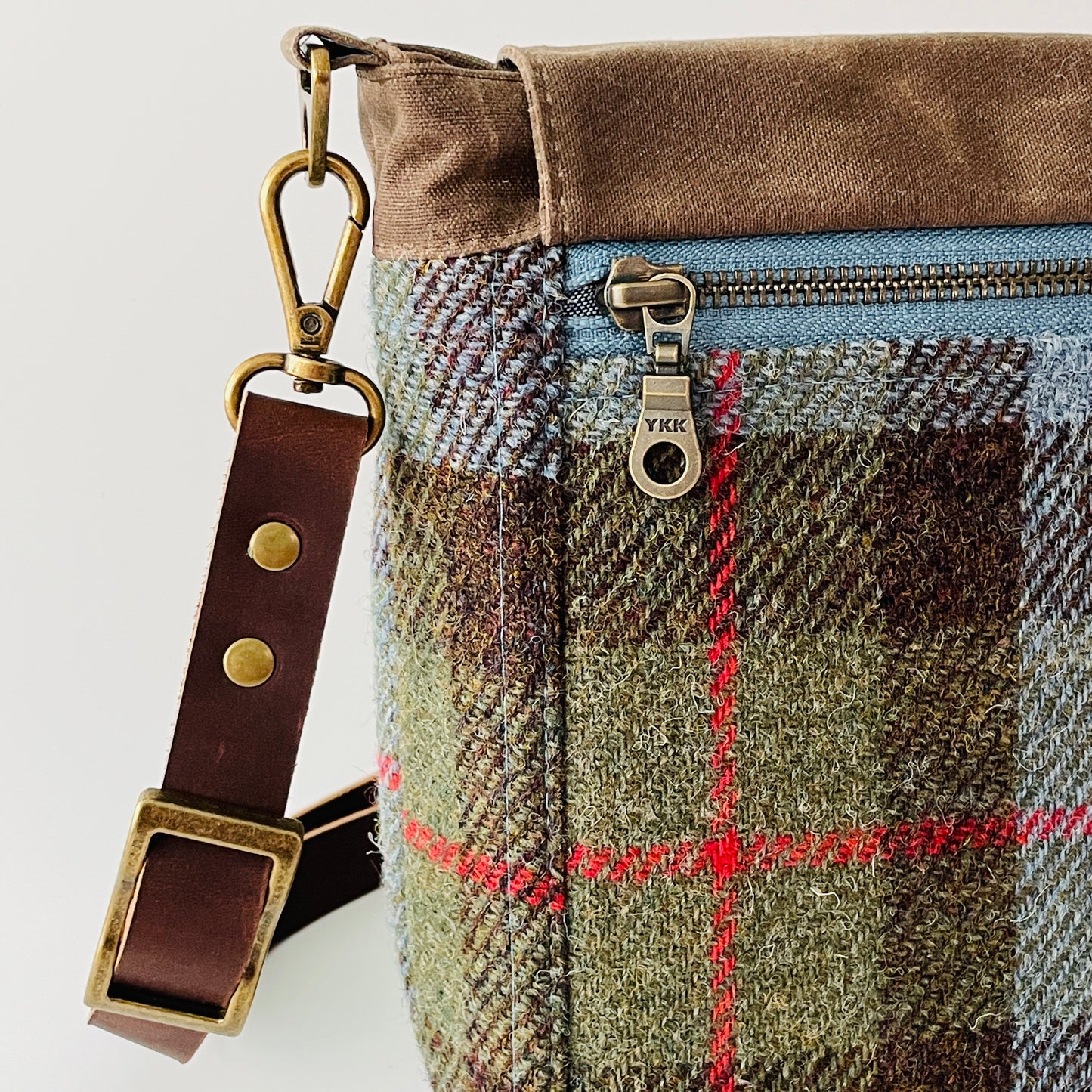 Small Harris Tweed Satchel, MacLeod Tartan