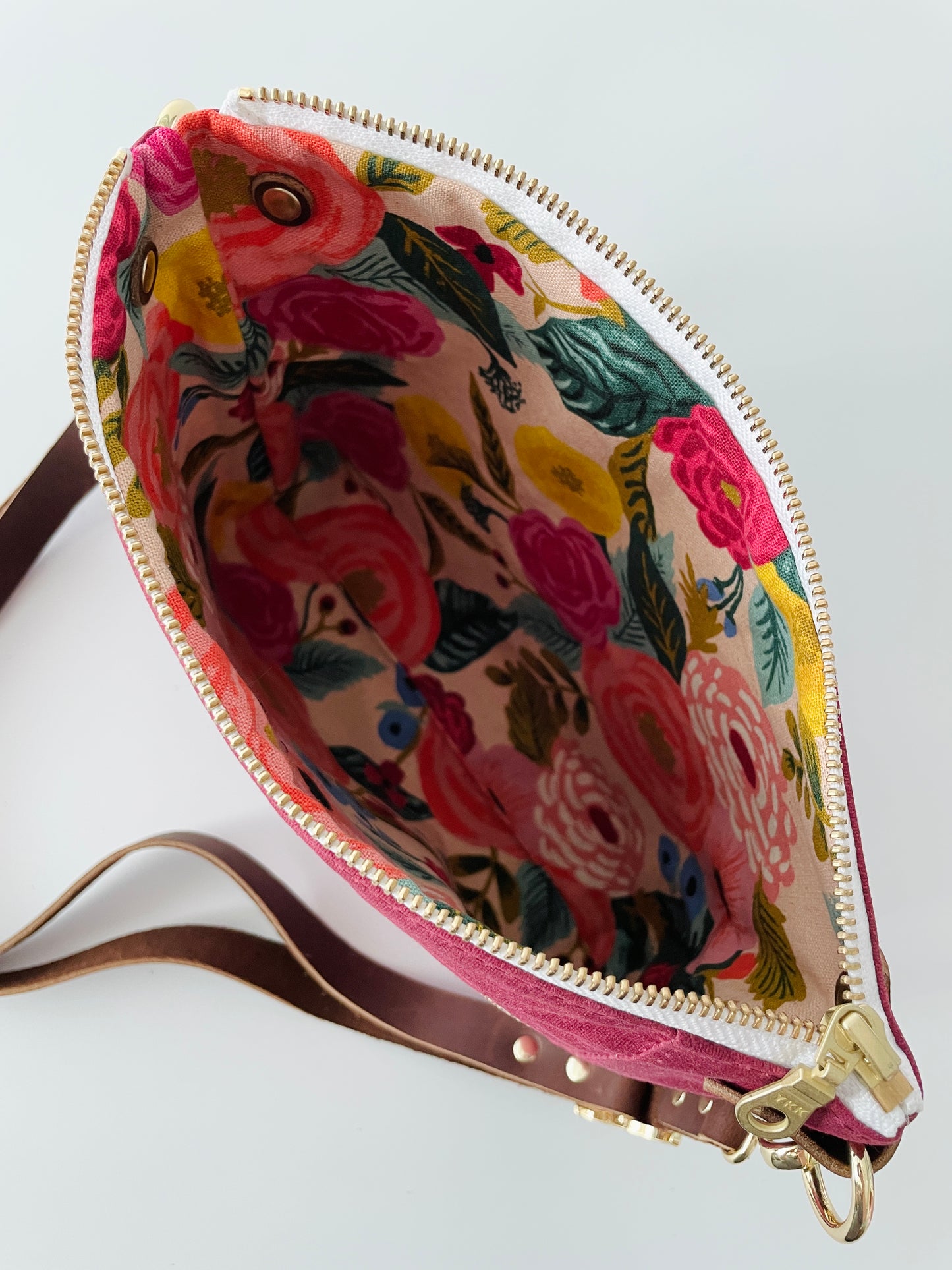 Small Waxed Canvas Purse, Burgundy