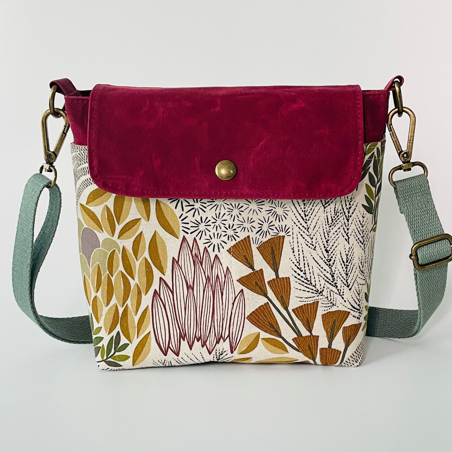 Small Canvas Satchel, Bloom Floral