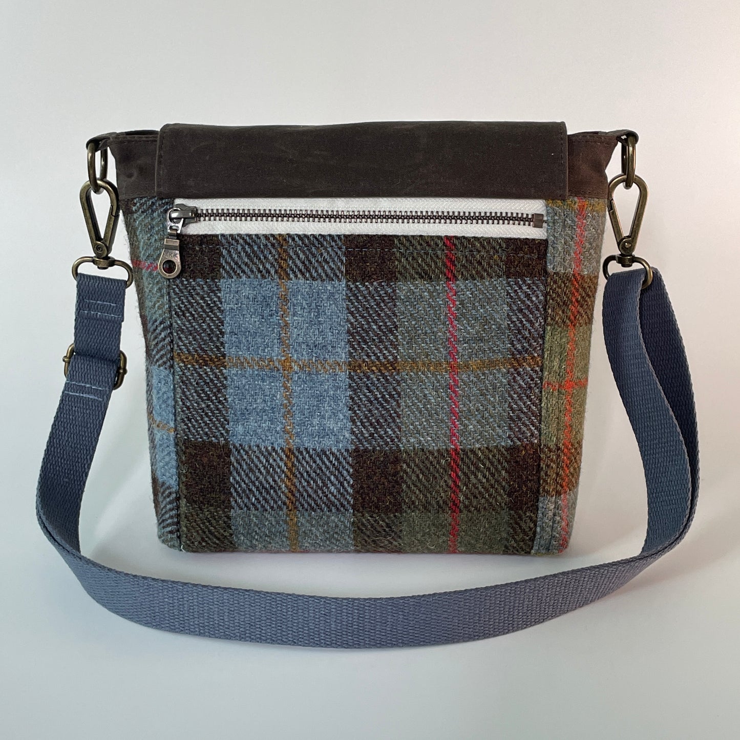 Small Harris Tweed Satchel, MacLeod Tartan