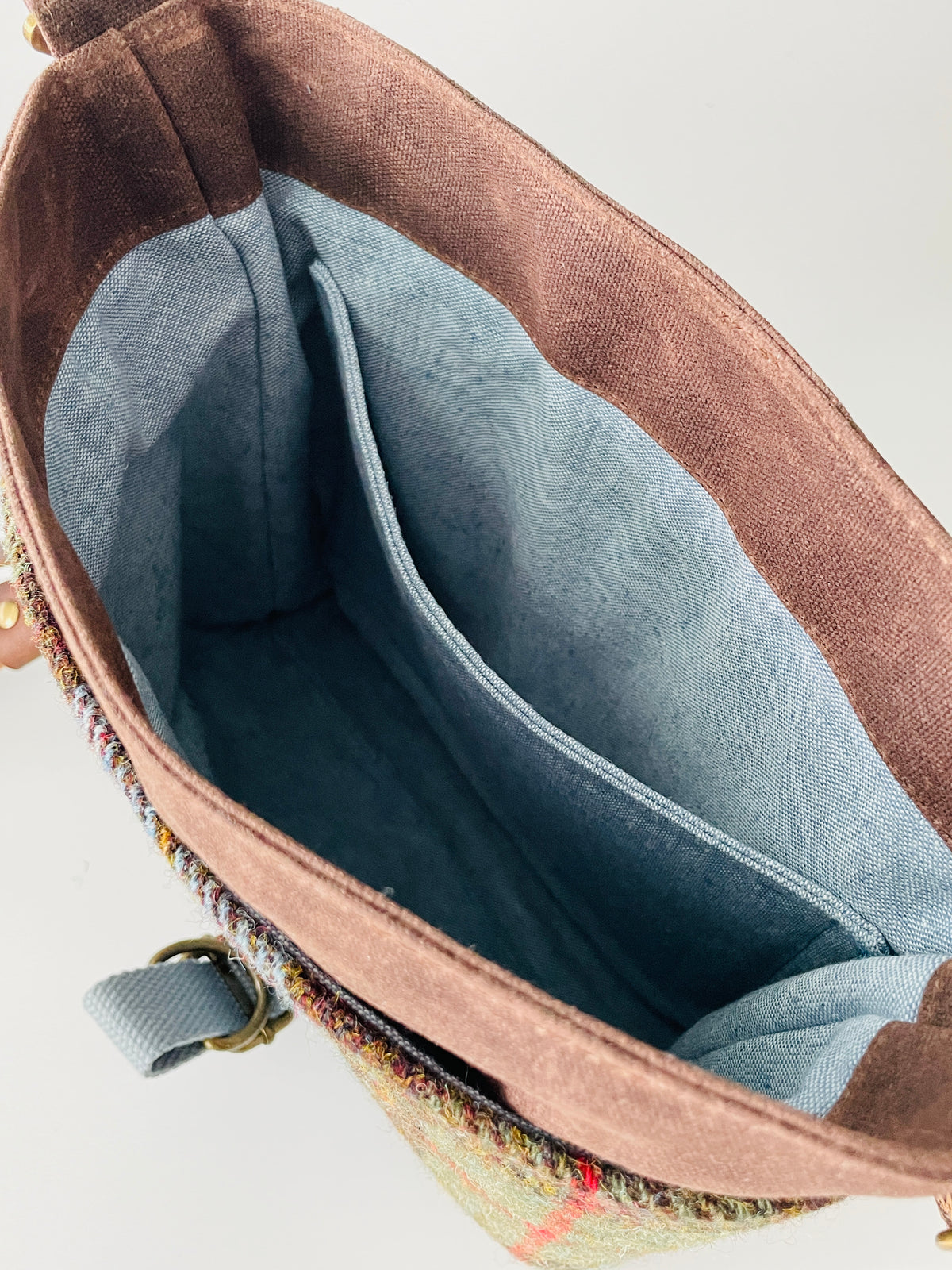 Small Harris Tweed Satchel, MacLeod Tartan