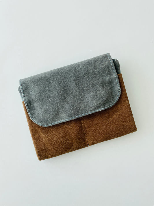 Canvas Wallet, Slate/Field Tan