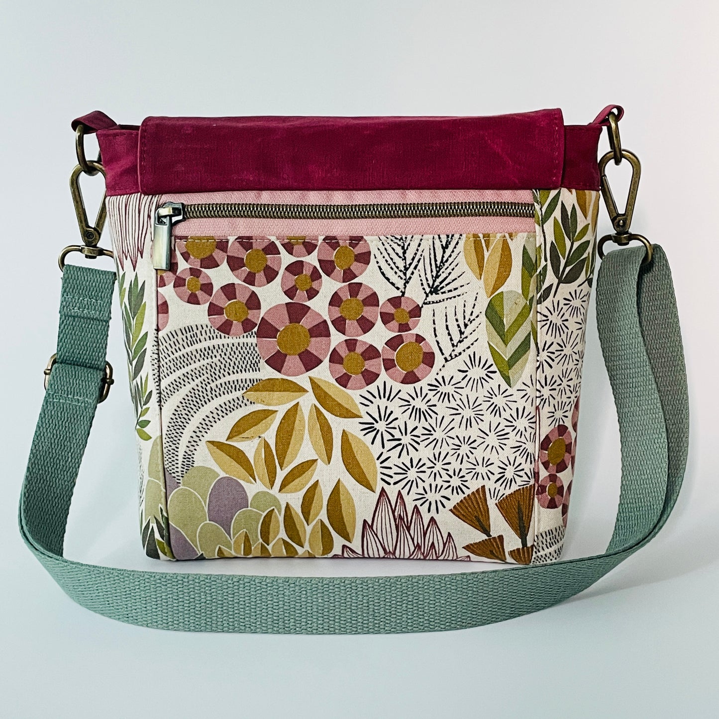 Small Canvas Satchel, Bloom Floral