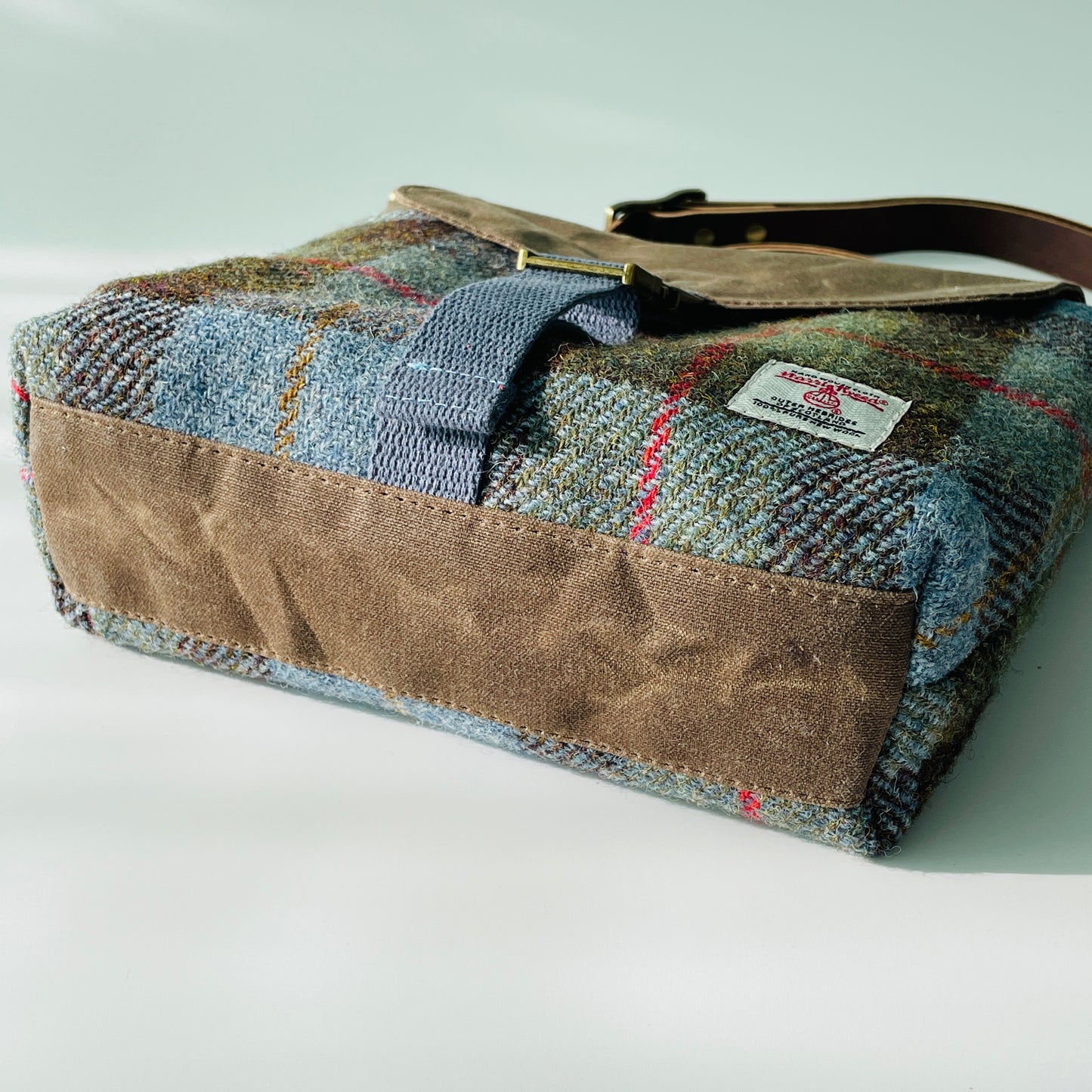 Small Harris Tweed Satchel, MacLeod Tartan