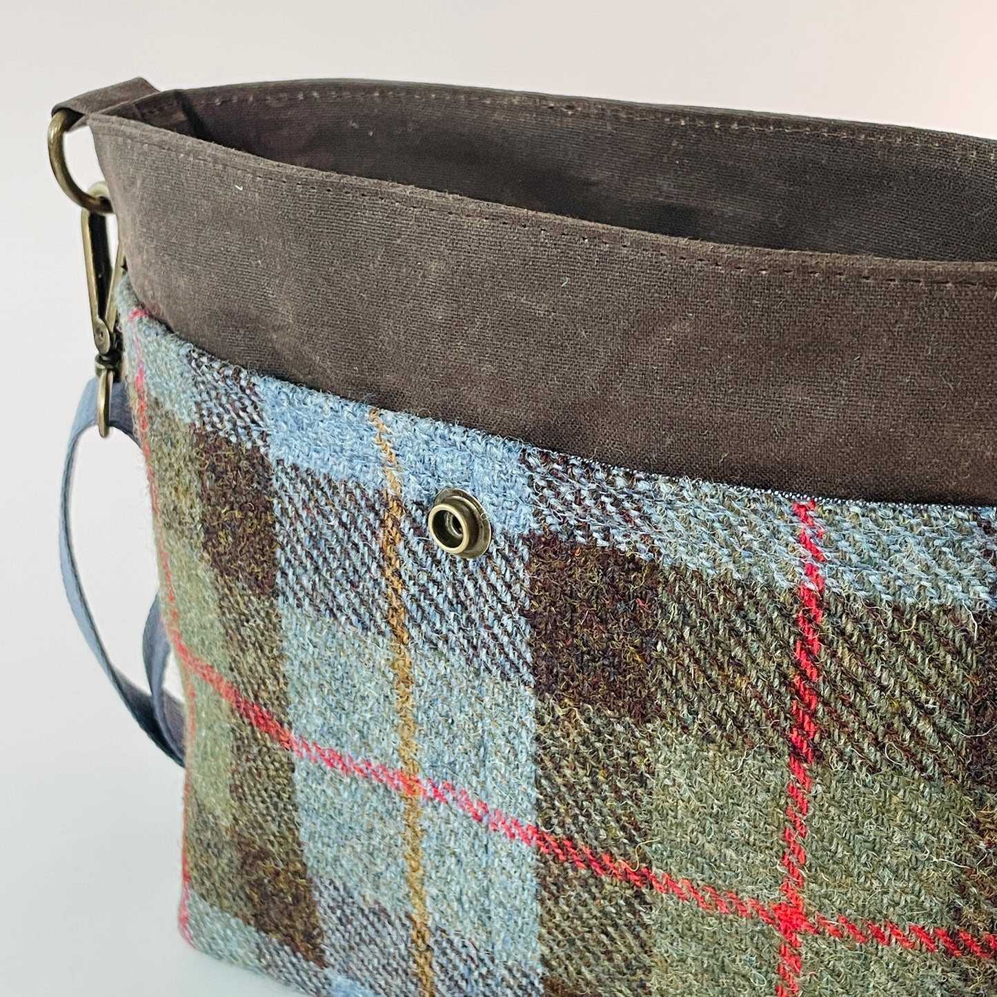 Small Harris Tweed Satchel, MacLeod Tartan