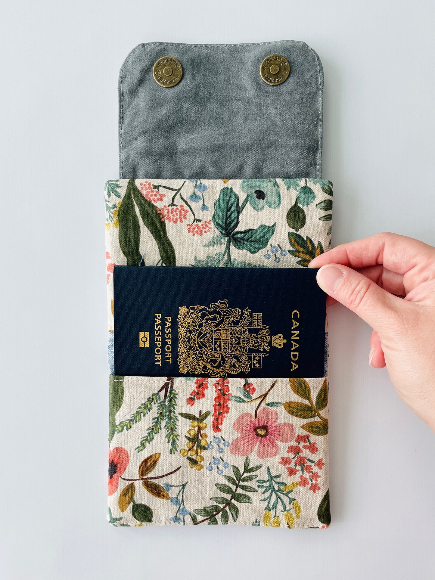 Canvas Wallet, Herb Garden