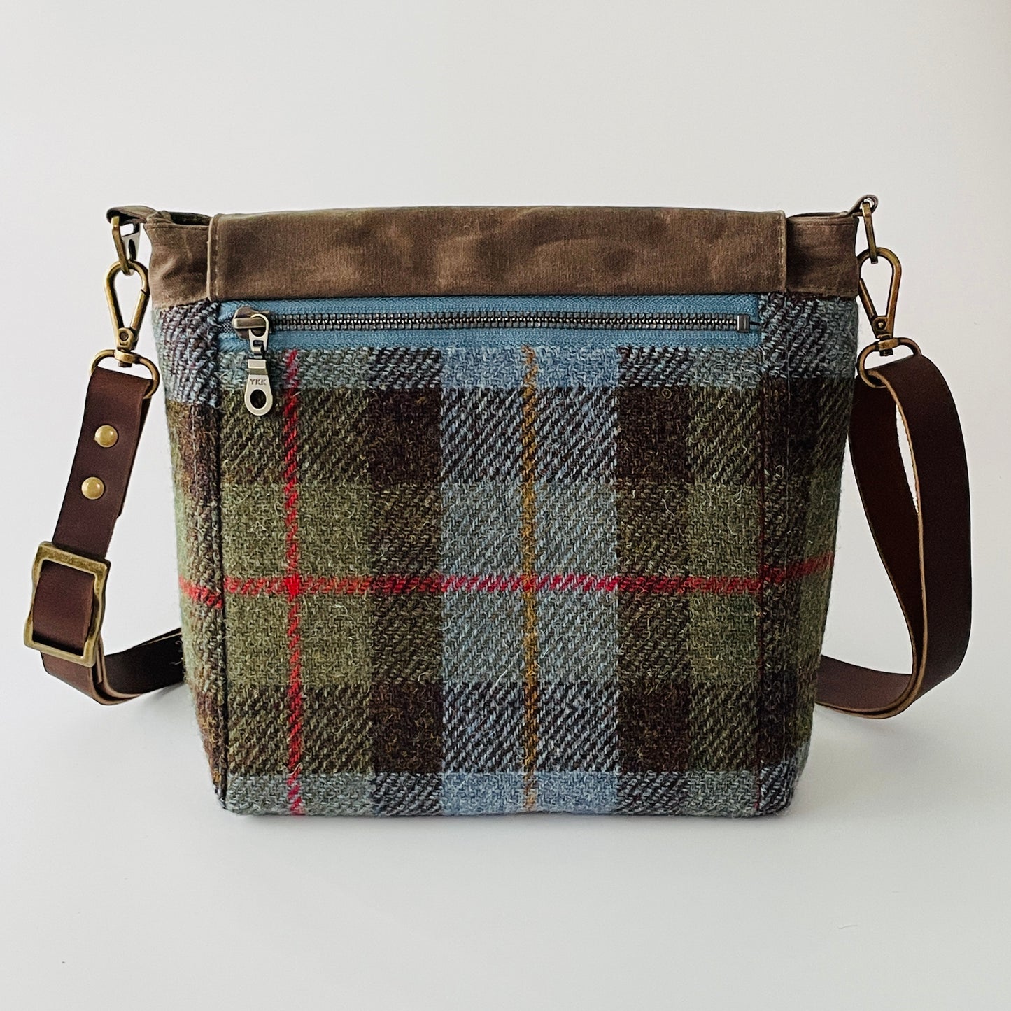 Small Harris Tweed Satchel, MacLeod Tartan
