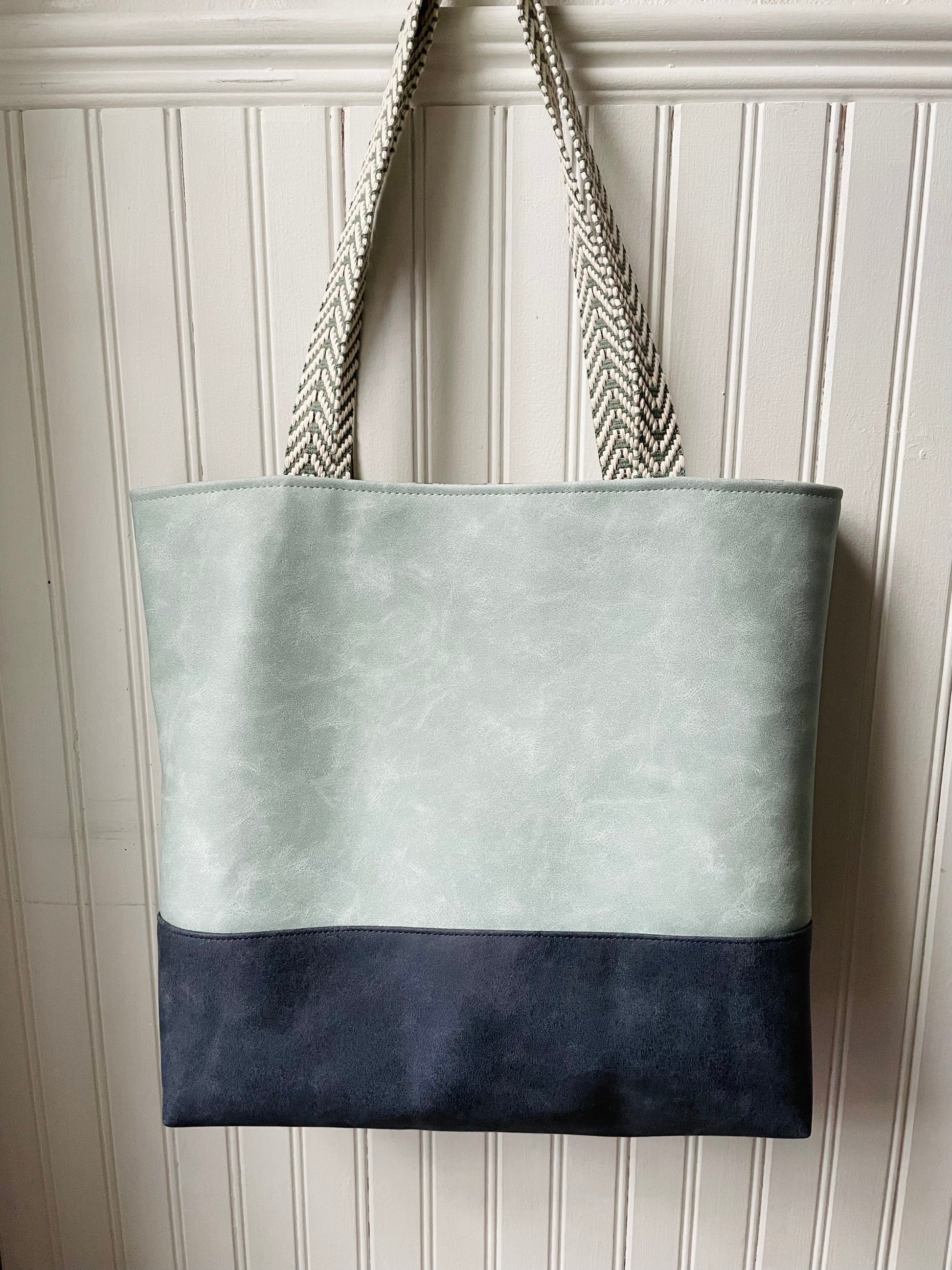 Hearth and hand sales canvas and leather tote
